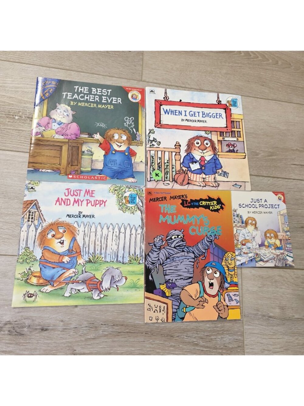 5 Vtg Mix Little Critter Mercer Mayer Kids Books Best Teacher Bigger Puppy Mummy